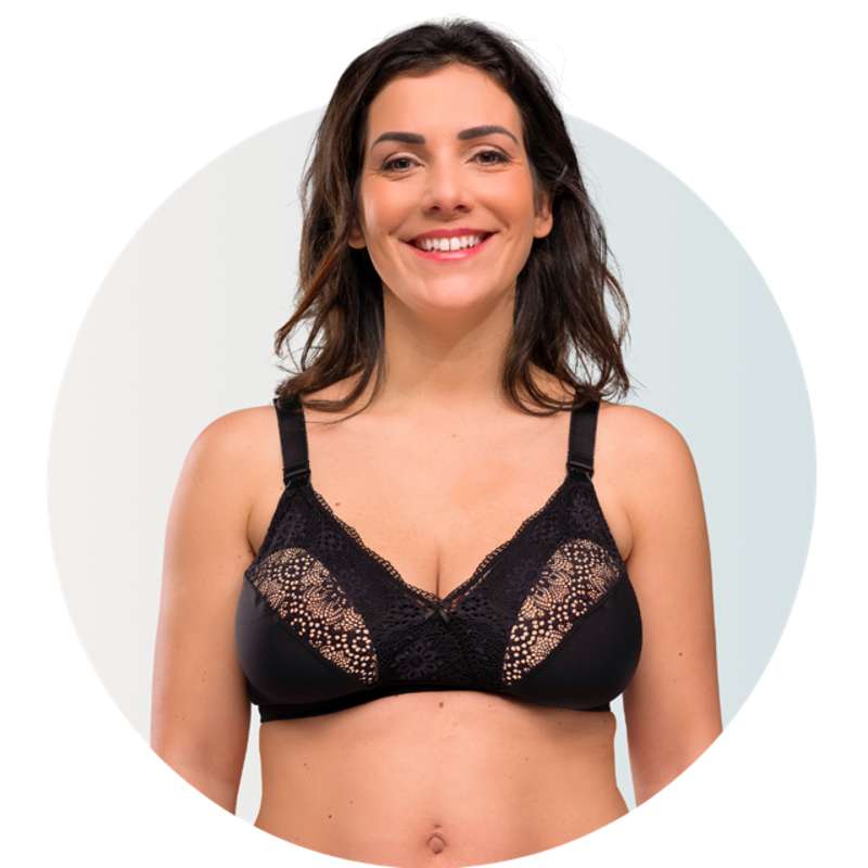 Carriwell Morbido come seta reggiseno per allattamento - Rosa beige