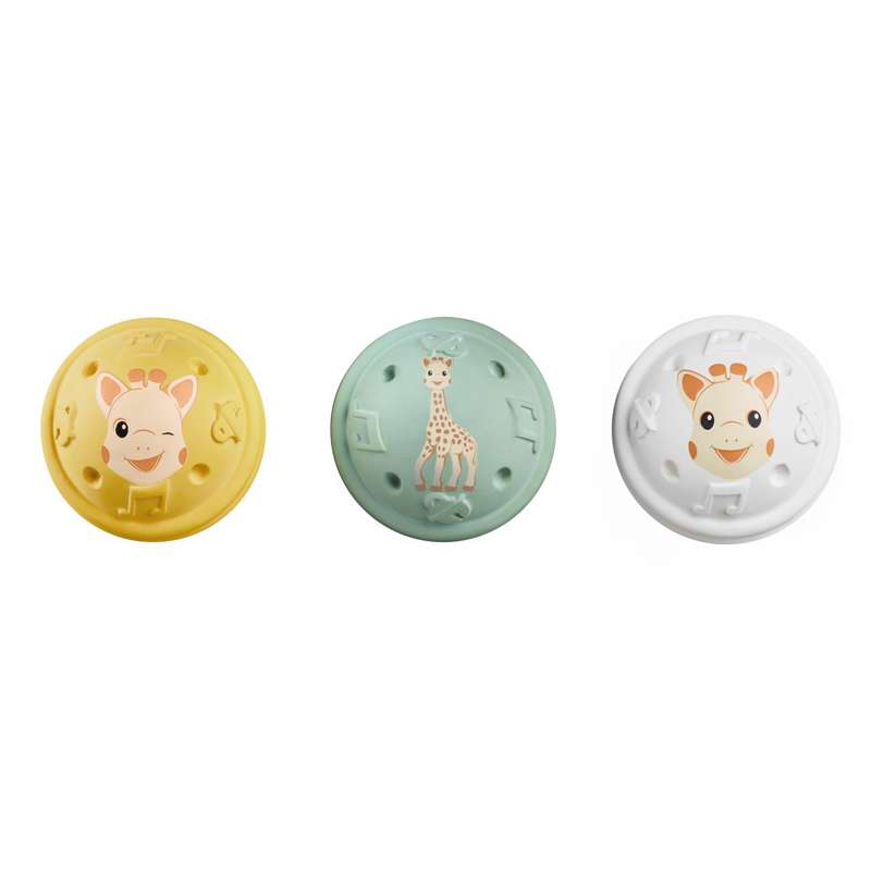 Sophie la Girafe 3 Music Balls - Natural Rubber