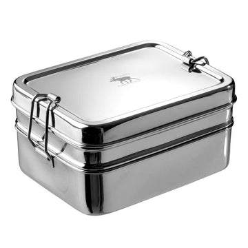 Pulito PureLunchBox Lunchbox - Stainless Steel - 3-in-1 - Medium