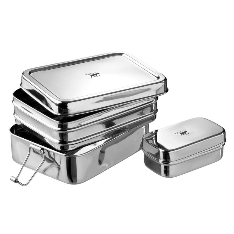 Pulito PureLunchBox Lunchbox - Stainless Steel - 3-in-1 - Large