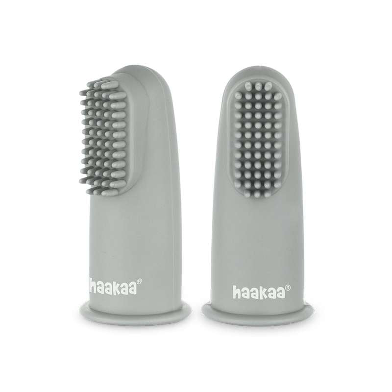 Haakaa Fingertoothbrush - Grau