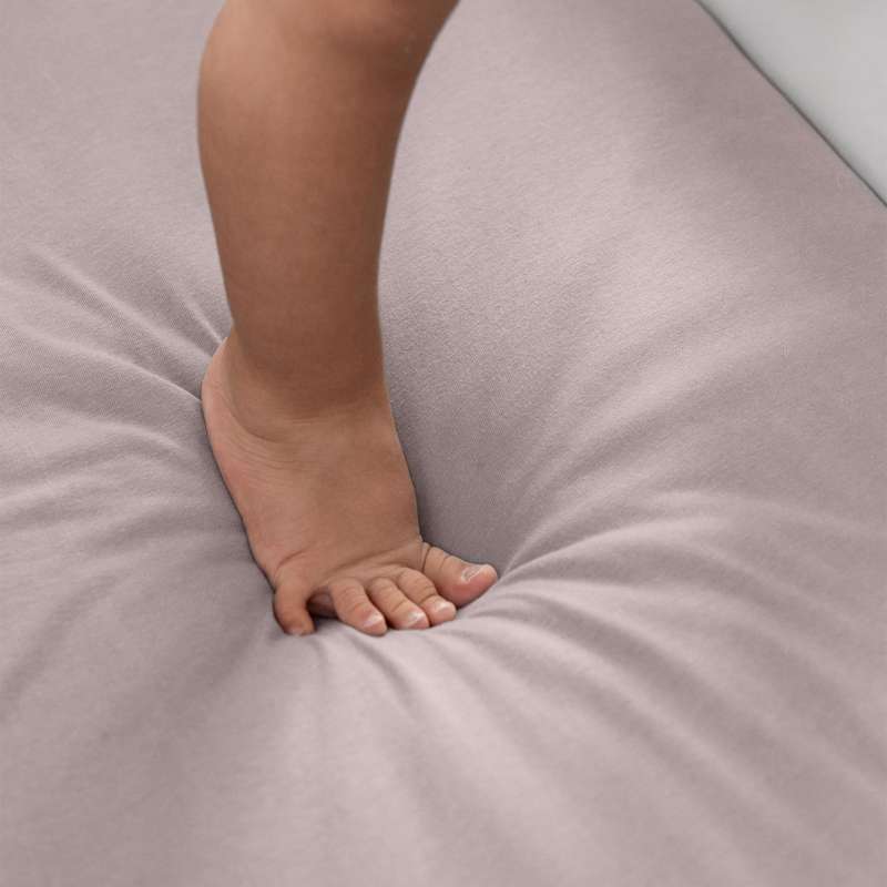 Sebra Jersey Lagen - 70x120 cm. - Baby - Birchbark Rose