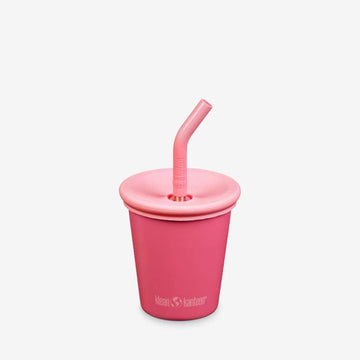 Klean Kanteen Kid's Cup with Sippy and Straw Lid - 296ml - Rouge Red 