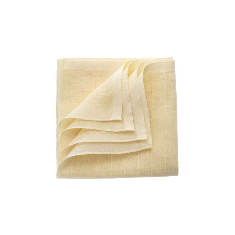 Disana Muslin Stofbleer/Minisvøb - 5 stk. - 80x80cm. - Natural