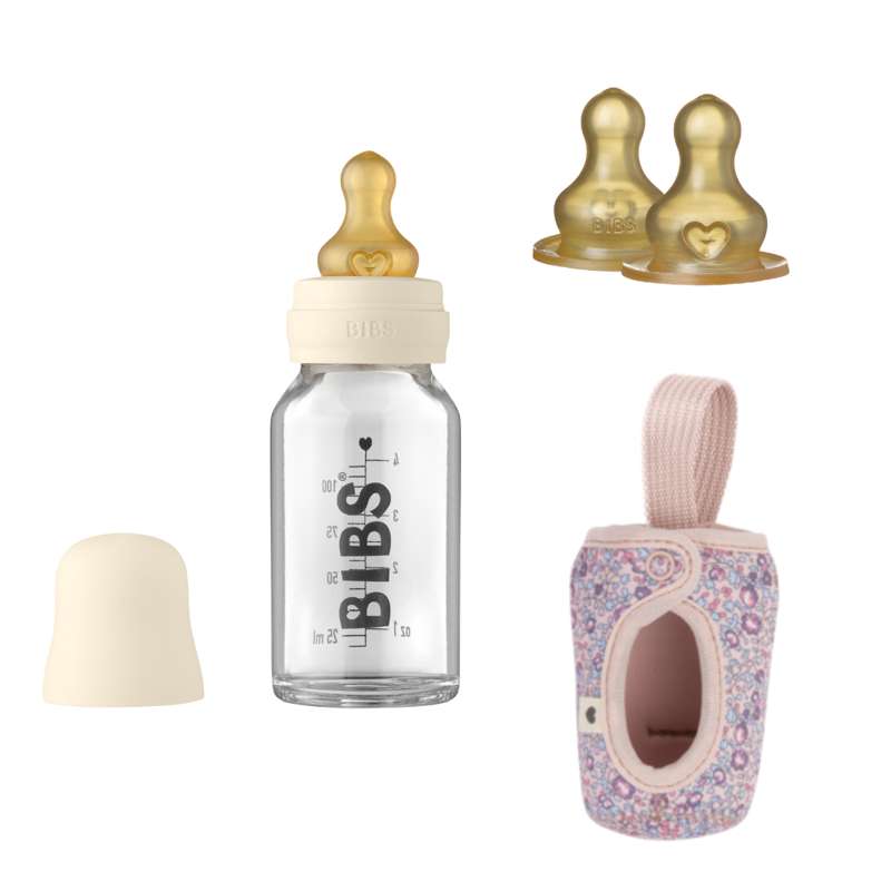 BIBS Bottle Bundle - No11 - Small - Ivory/Eloise Blush 