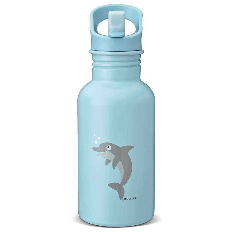 Carl Oscar Steelish Flask - Kids - 0.5L - Delfin - Lys Blå