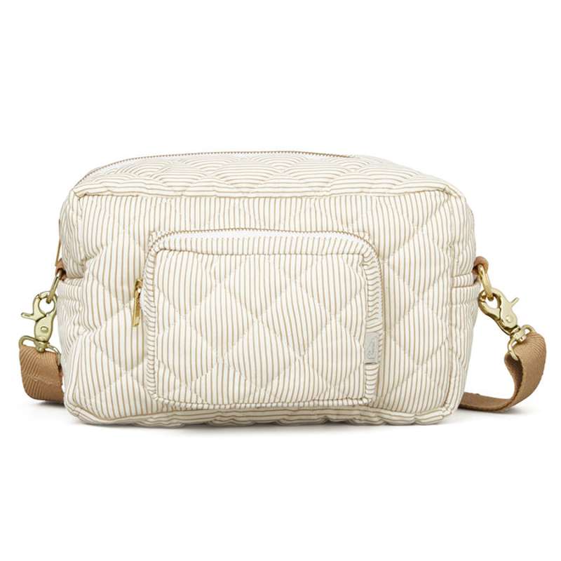 <tc>Cam Cam copenhagen</tc> Small Changing Bag - OCS - Classic Stripes Camel