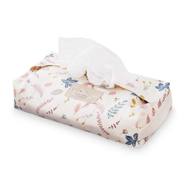 Cam Cam Copenhagen Étui pour lingettes humides - GOTS - Feuilles pressées Rose