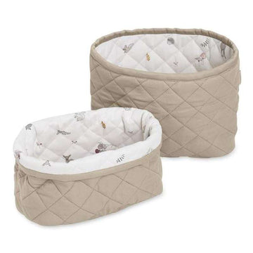 Cam Cam Copenhagen Quilted Aufbewahrungskorb – 2 Stk. - Haselnuss