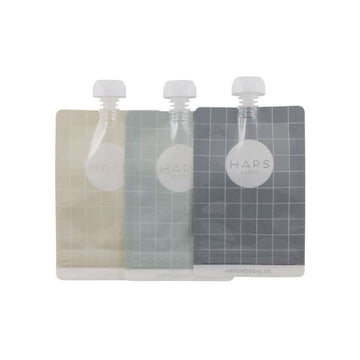 HAPS Nordic Sacs réutilisables pour smoothies - Lot de 3 - Vérification du froid