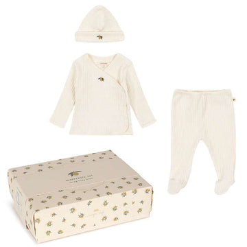 Konges Sløjd Νία Πακέτο Γέννας - GOTS - Λεμόνι 