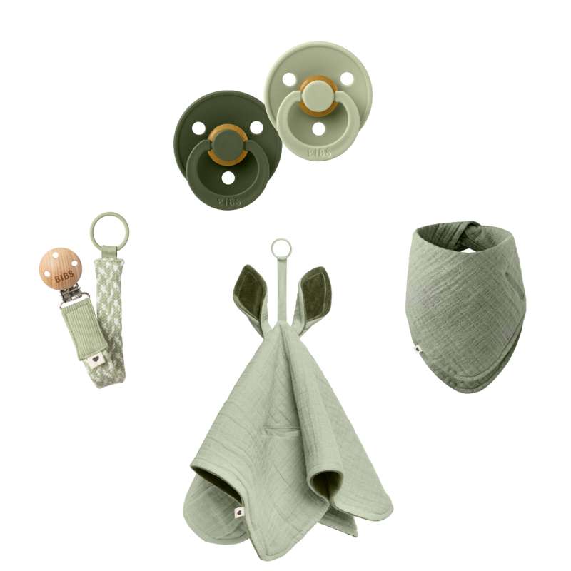 BIBS Bundle - No1 - Sage/Hunter Green