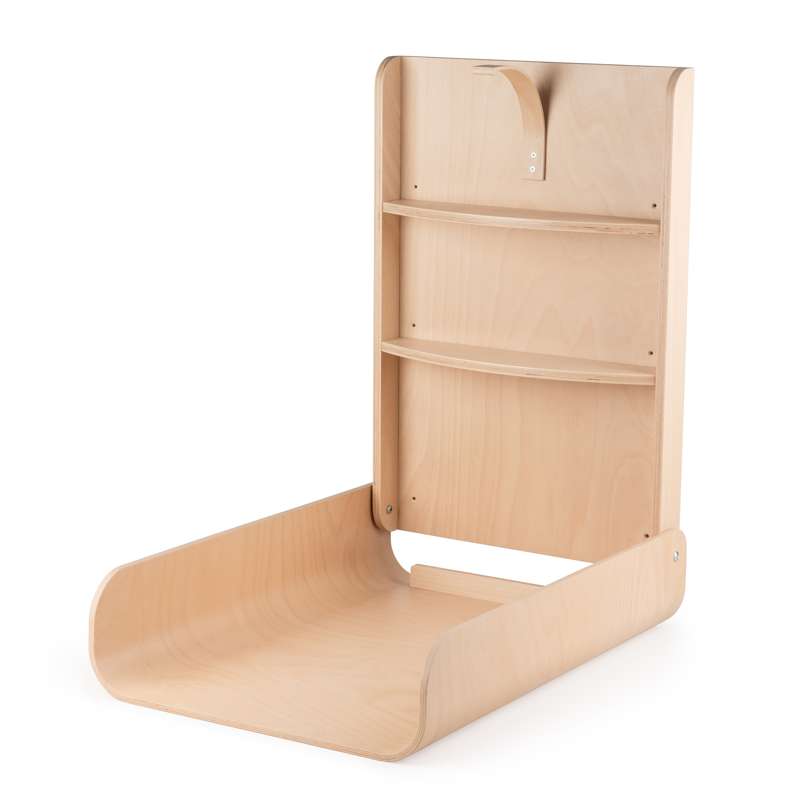 Sebra Væghængt Puslebord - Wooden Edition