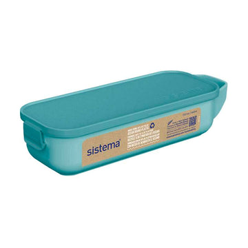 
Ocean Bound Snack Box System - Snack and Slide - 430ml - Teal Stone