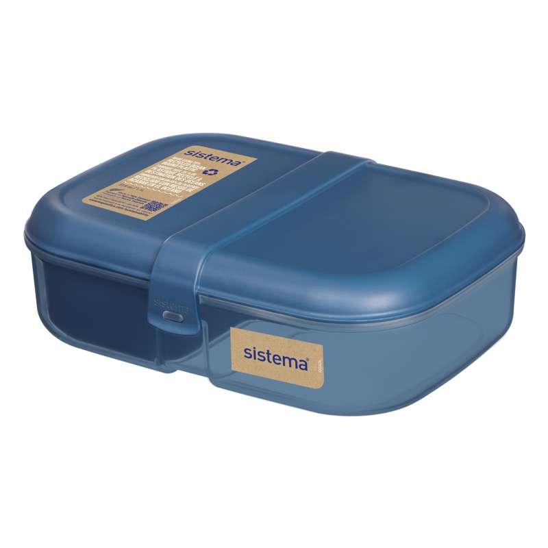 Sistema Caixa de Almoço Ocean Bound - Ribbon To Go - 1.1L - Azul Montanha 