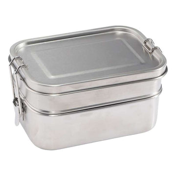 HAPS Nordic Lunchbox with Double Layer - Steel