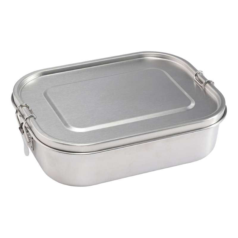 HAPS Nordic Steel Lunch Box with Compartment - Large - Steel