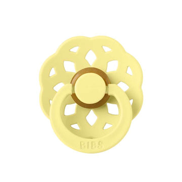BIBS Round Boheme Pacifier - Size 2 - Natural Rubber - Sunshine