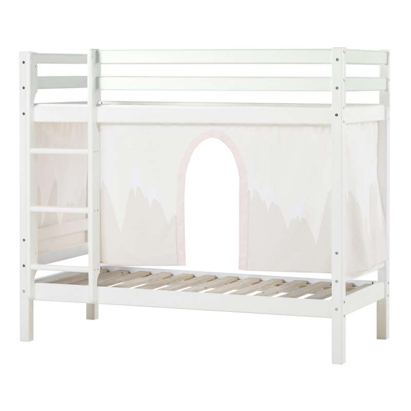 Hoppekids ECO Dream - Køjeseng m. WINTER WONDERLAND Forhæng - 70x160 cm. - Ikke Delbar