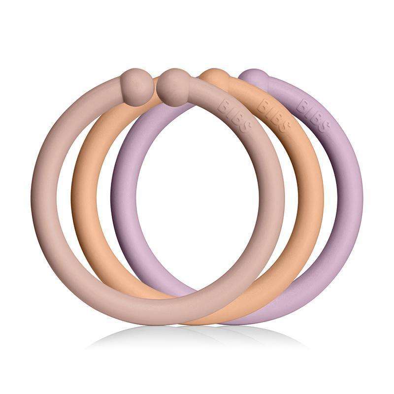 BIBS Loops - Aufhängeringe - 12er Pack - Blush/Peach/Dusky Lilac