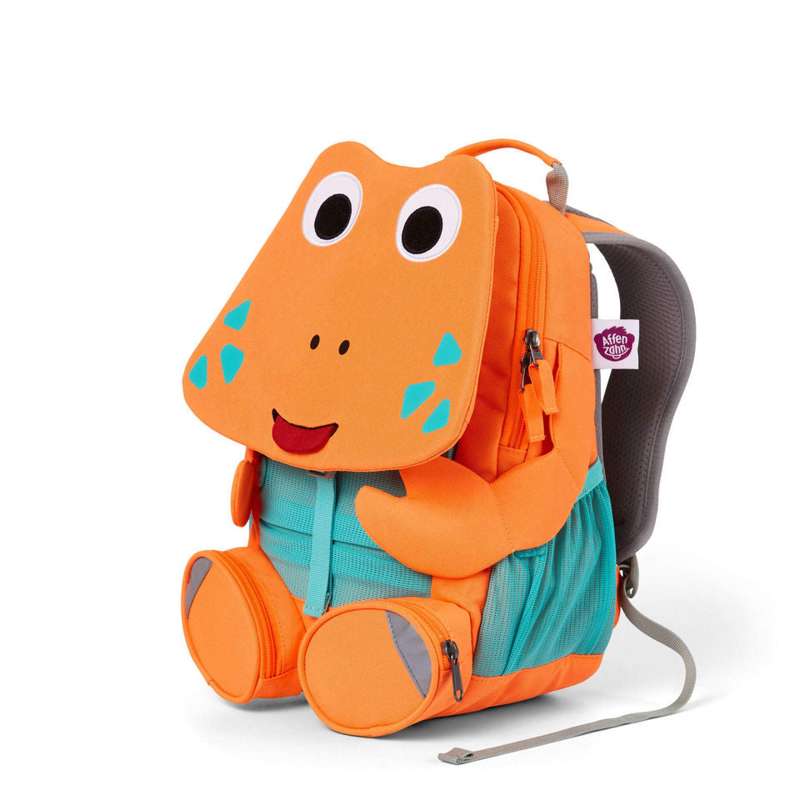 Mochila ergonómica grande Affenzahn para niños - Cangrejo neón