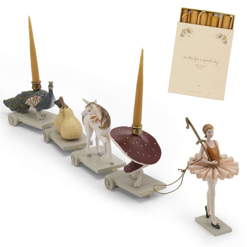 Konges Sløjd Рожденденски влак - включително. Светлини - Балерина 