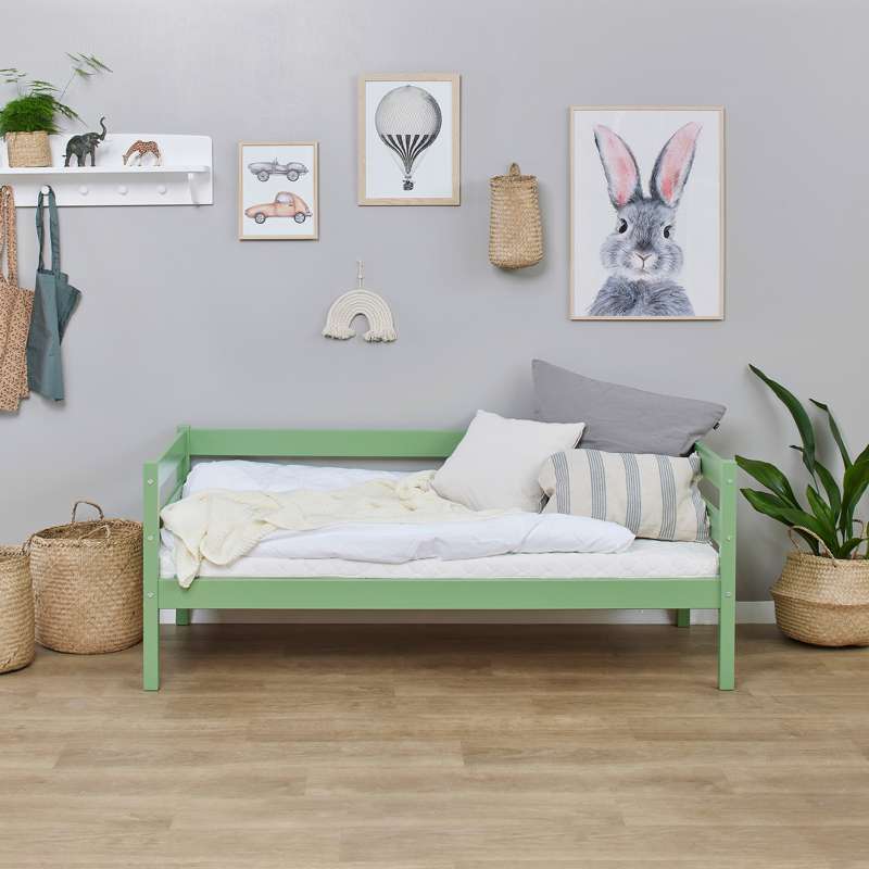 Hoppekids ECO Comfort - Juniorbed - 70x160 cm. - Lichtgroen 