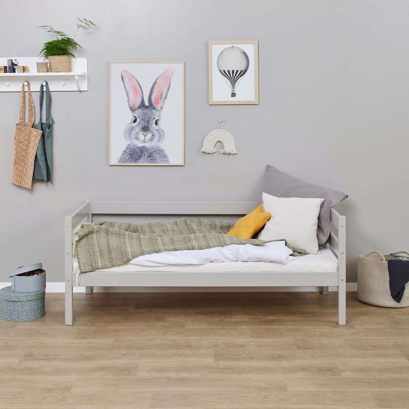 Hoppekids ECO Comfort - Juniorbed - 70x160 cm. - Lichtgrijs 