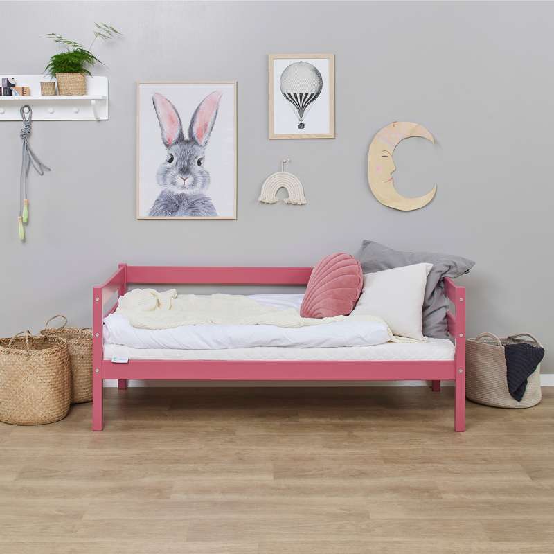 Hoppekids ECO Comfort - Juniorbett - 70x160 cm. - Barockrosa