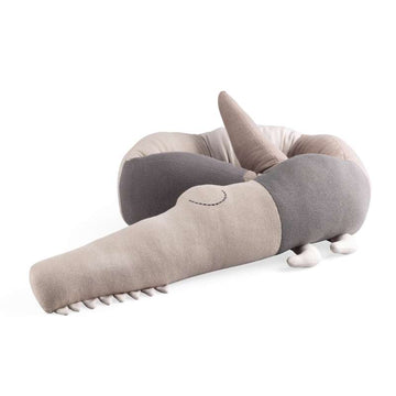 Sebra Almofada Tricotada/Borda da Cama - Sleepy Croc - Seabreeze Beige 