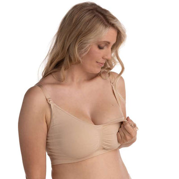 Carriwell New Mum Nursing Bra Wireless - honey 