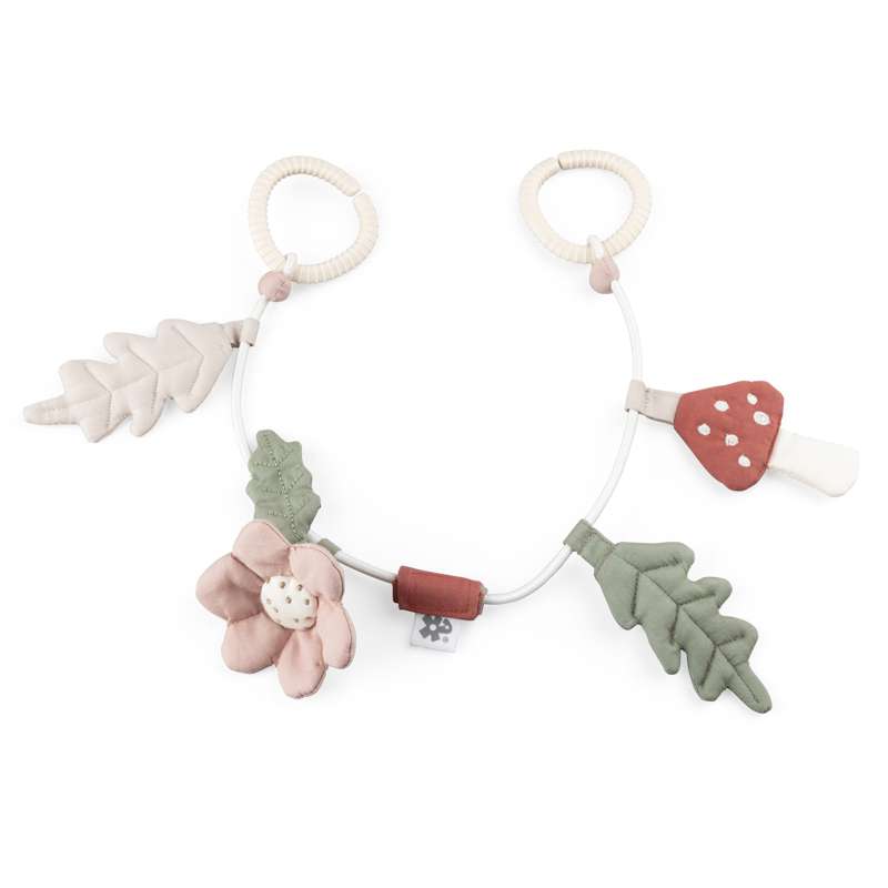 Sebra Pram Chain - Leaf/Mushroom/Flower - Organic Cotton