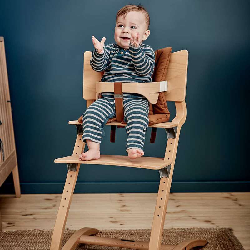 Leander Cushion for Classic High Chair - Organic - Cool Grey