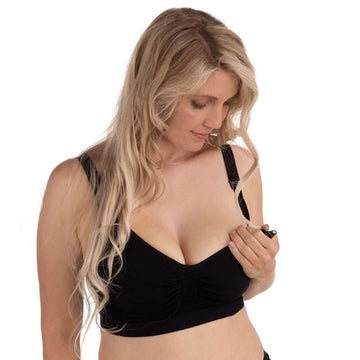 Carriwell Nový mateřský Carri-Gel bezšvový podprsenka - černá 