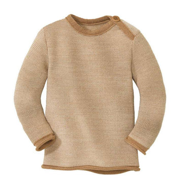 Disana Melange Sweater - Merino Wool - Caramel/Natur