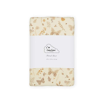 <tc>Cam Cam copenhagen</tc> Fitted Sheet - 70x140 cm. - GOTS - Butterflies