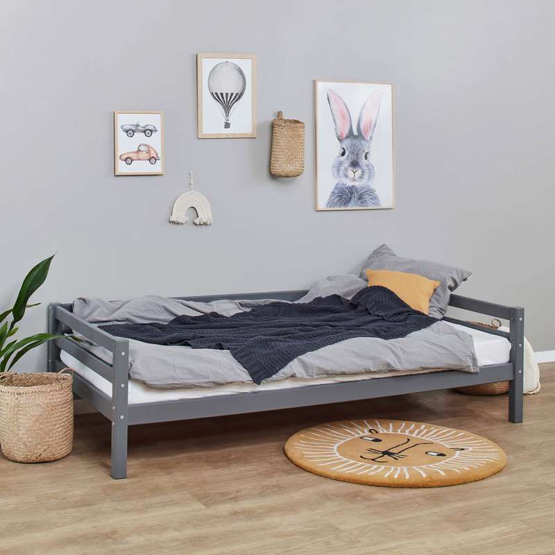 Hoppekids ECO Dream - Mein Farb-Juniorenbett - 90x200 cm. - Teilbar - Rauchperle