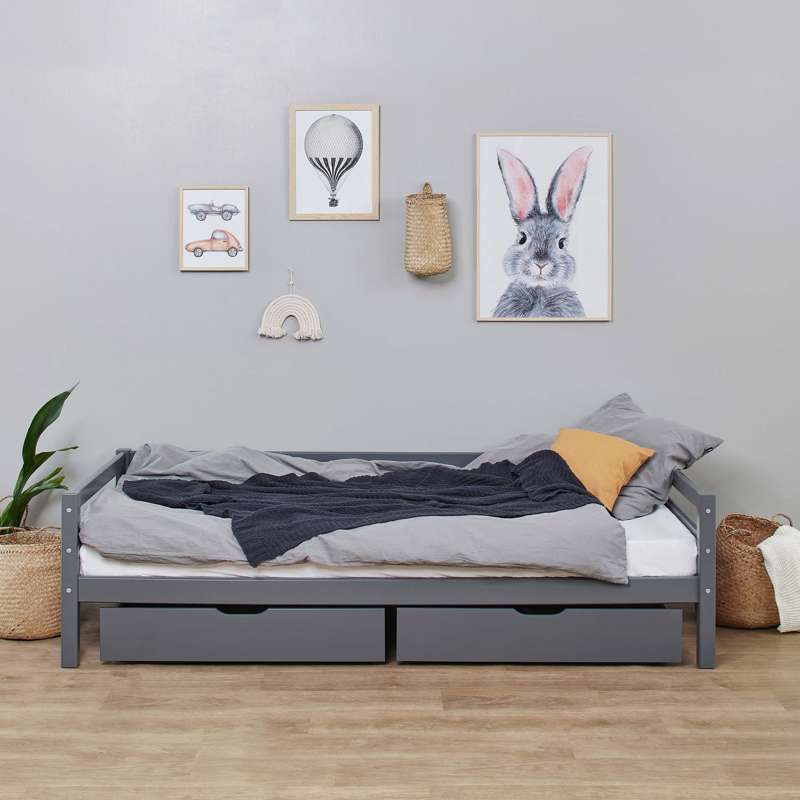 Hoppekids Комплект чекмеджета на колела - 2 бр. - Димна перла 