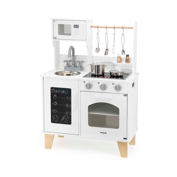 Kid'oh Chef's Legekøkken m. Lyd og Lys samt Tilbehør - Hvid