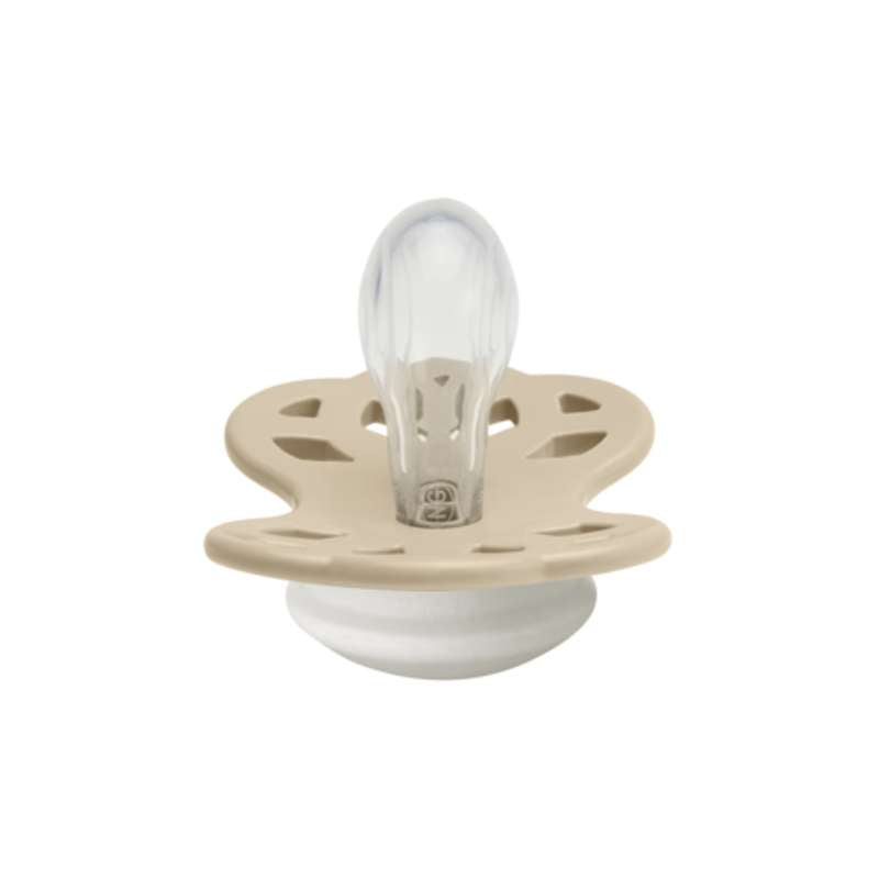 BIBS Symmetrisk Infinity Sut - Str. 1 - Silikone - GLOW - Vanilla