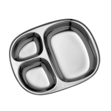 Pulito Steel Lunch Tray - Stainless Steel - Small