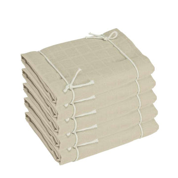 Oh'Naturel Økologiske Stofbleer/Minisvøb - 5-pak - Sand