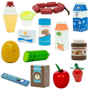 MaMaMeMo Package with Play Food - 14 pcs. (Mixed)