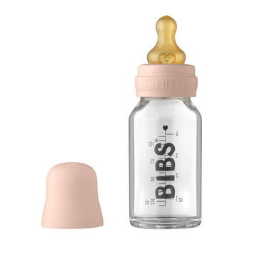 BIBS Flasche - Komplettes Flaschenset - Klein - 110 ml - Blush