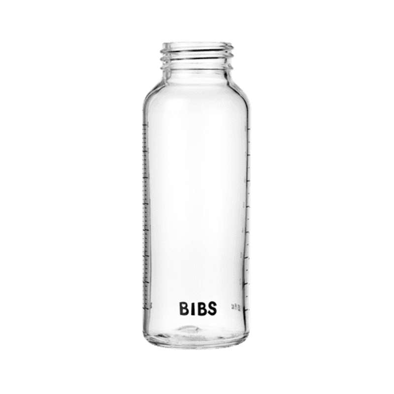BIBS Bottle - Tilbehør - Stor Sutteflaske - Glas - 240 ml.