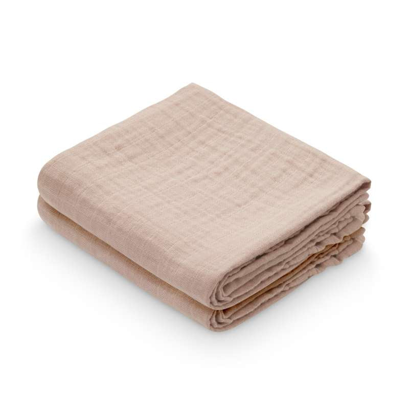 <tc>Cam Cam copenhagen</tc> Burp Cloth - 2-Pack - GOTS - Dusty Rose