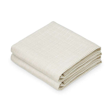 <tc>Cam Cam copenhagen</tc> Burp Cloth - 2-Pack - GOTS - Classic Stripes Camel