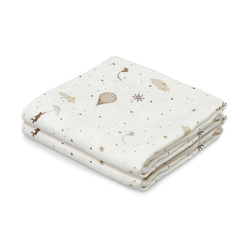 <tc>Cam Cam copenhagen</tc> Burp Cloth - 2-Pack - GOTS - Dreamland