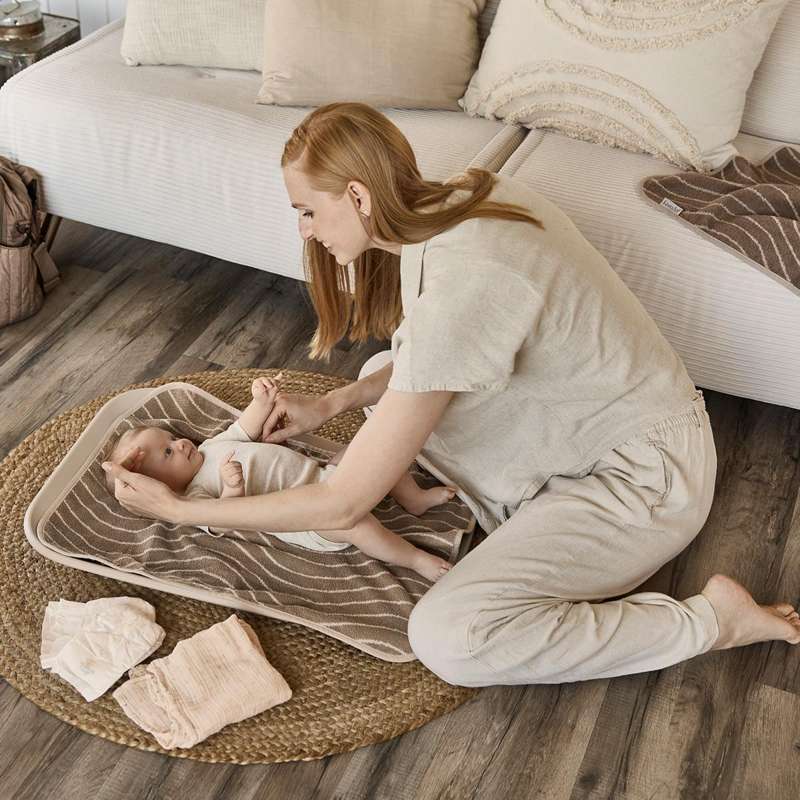 Leander Tops for changing pad - Woodland - Organic - Cappuccino 