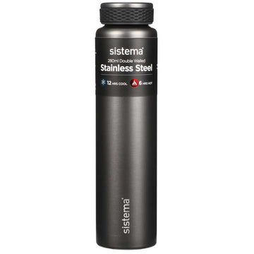 Thermos Flask System - Stainless Steel - 280ml - Dark Grey